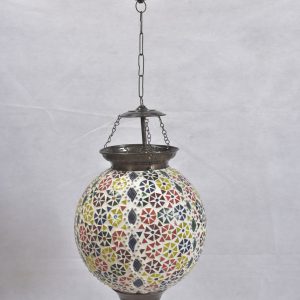 Mozaïek lamp handgemaakt India motief bloem