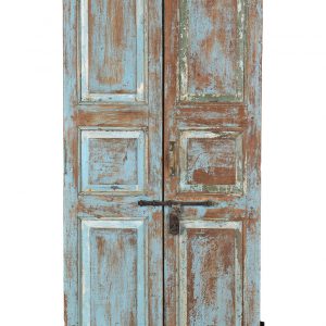set oude teakhouten deuren uit India