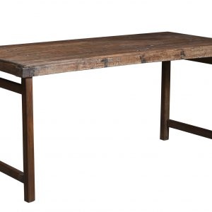 Stoere, teakhouten, originele, praktische Indiase klaptafel Nr. 22B 0