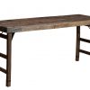 Vakkundig gemaakte Indiase klaptafel, teakhout Nr. 23B 0