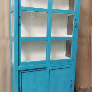 Indian blue – Vitrinekast – Servieskast – Keukenkast – Boekenkast