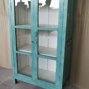 Turquoise vitrinekast 21 B3