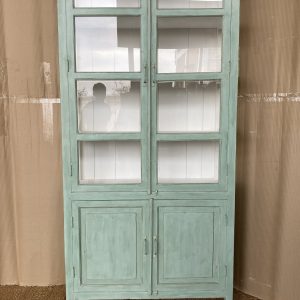 14A5 Hoge vitrinekast openslaande deuren